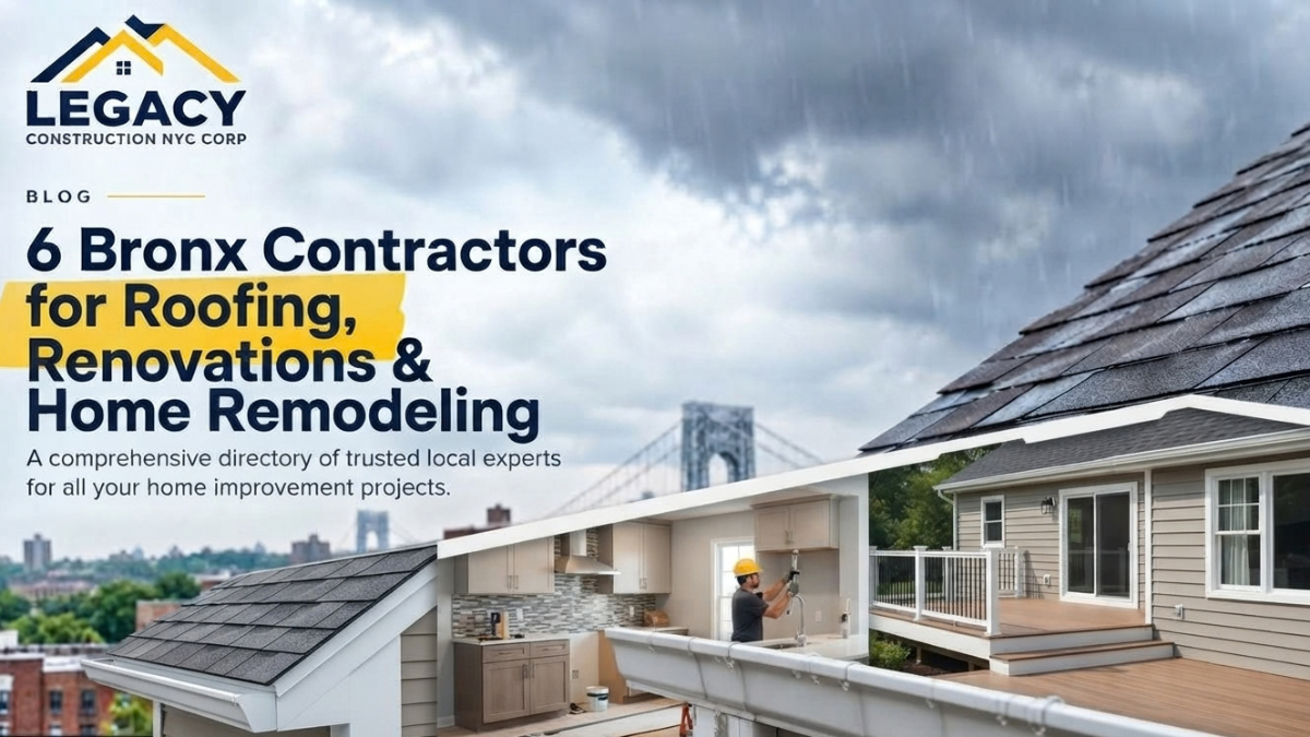 6 Bronx Contractors for Roofing, Renovations & Home Remodeling