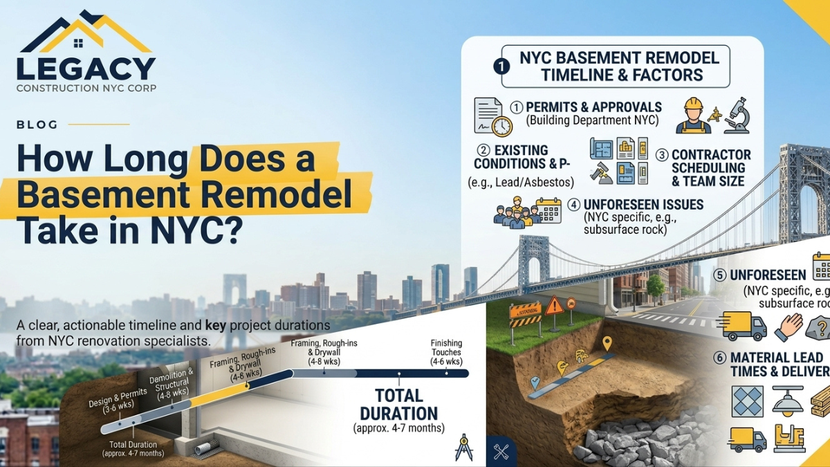 How Long Does a Basement Remodel Take in NYC